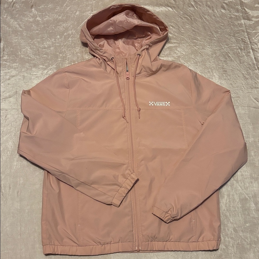 Vans Windbreaker Pink Lightweight Jacket Size Medium